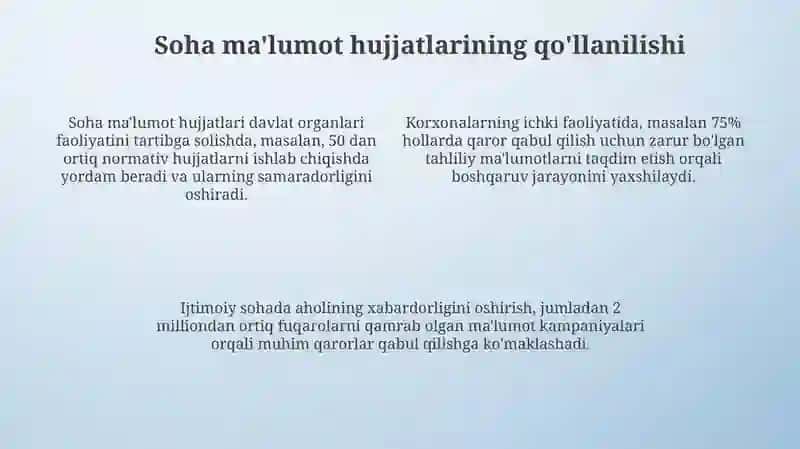 Sohaviy ma'lumot hujjatlarining turlari 4