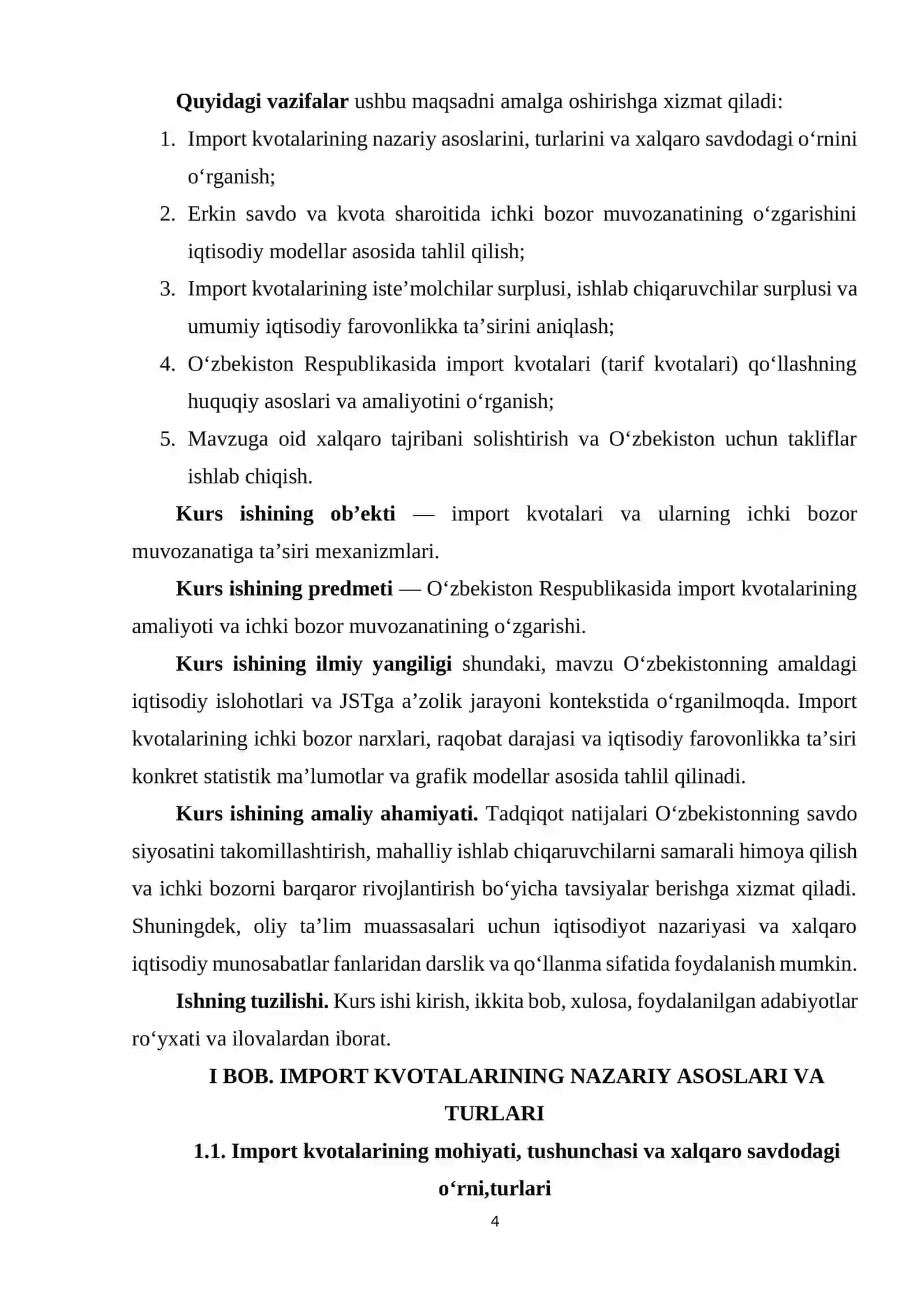IMPORT KVOTALARINING NAZARIY ASOSLARI VA TURLARI 4