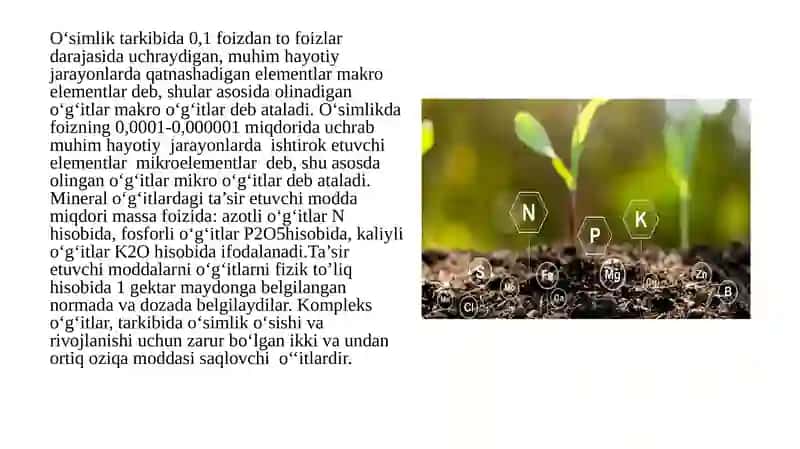 Qishloqxо‘jaligining Samarali foydalanishi 4