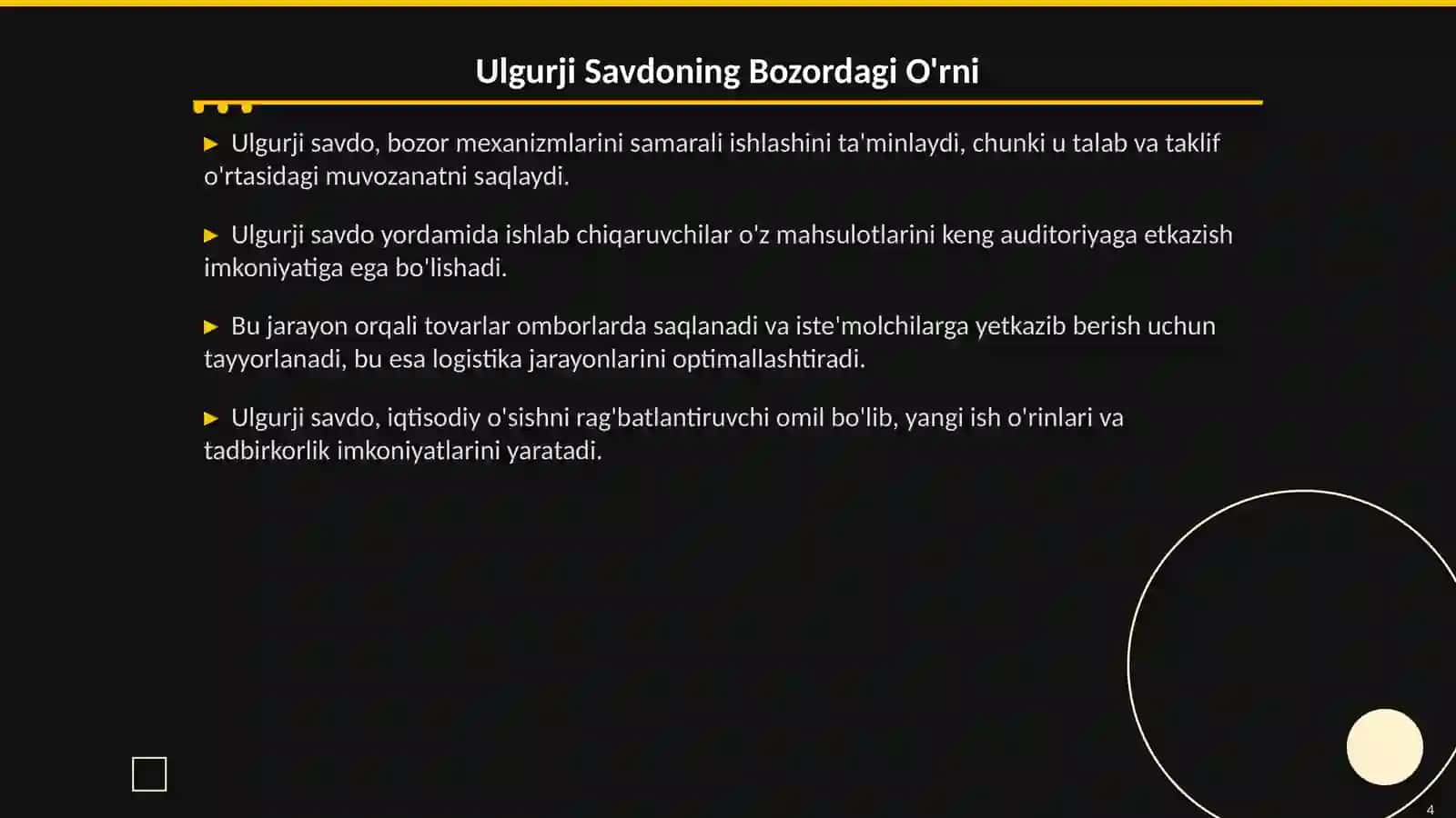 Ulgurji Savdo: Bozor Jarayonidagi O'rni va Mohiyati 4