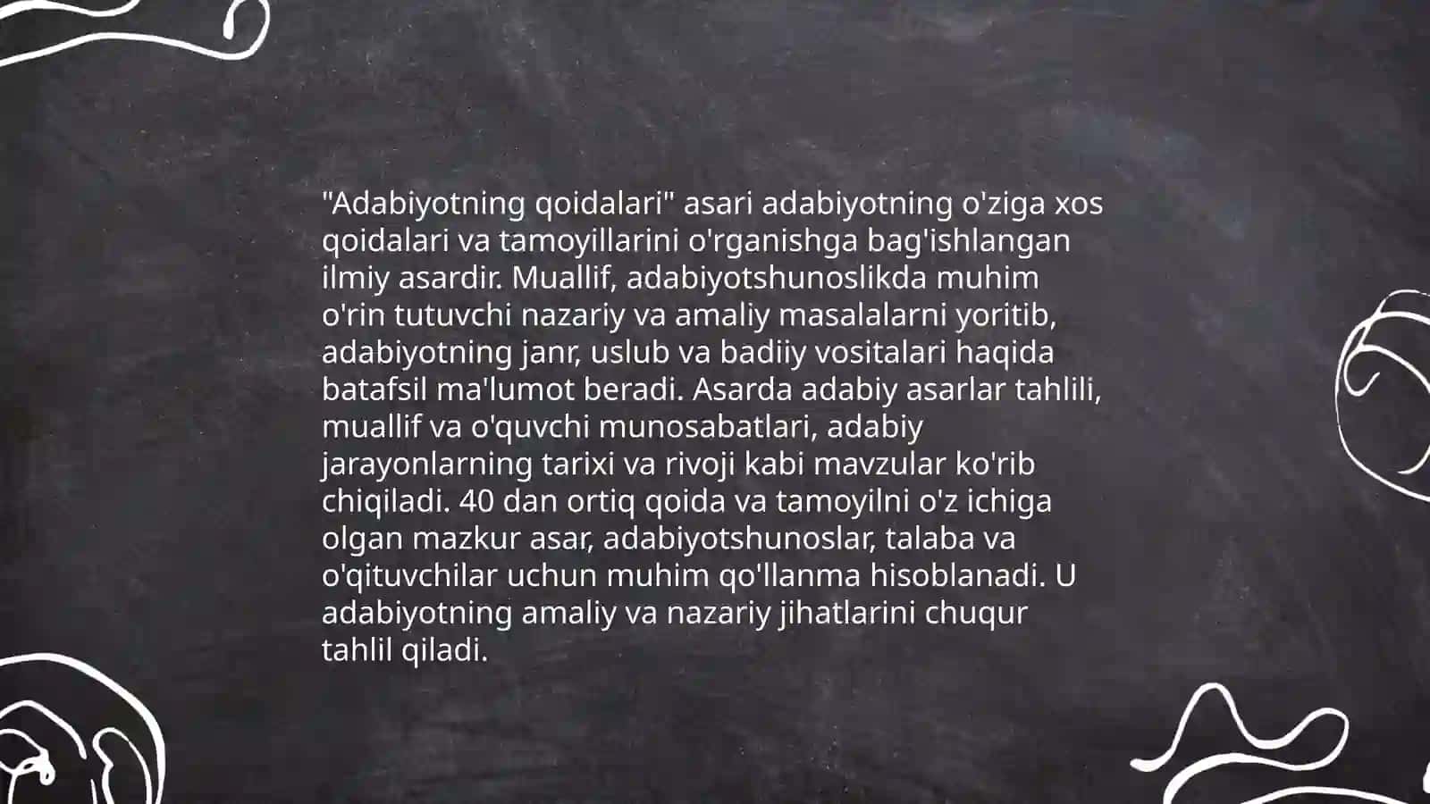 Fitratning, Adabiyotning Qoidalari", "Aruz Nazariyasi" Asarlari Tahlili 4