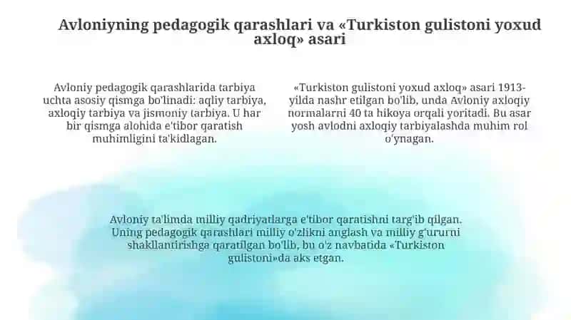 Avloniy hayoti va ijodi 4