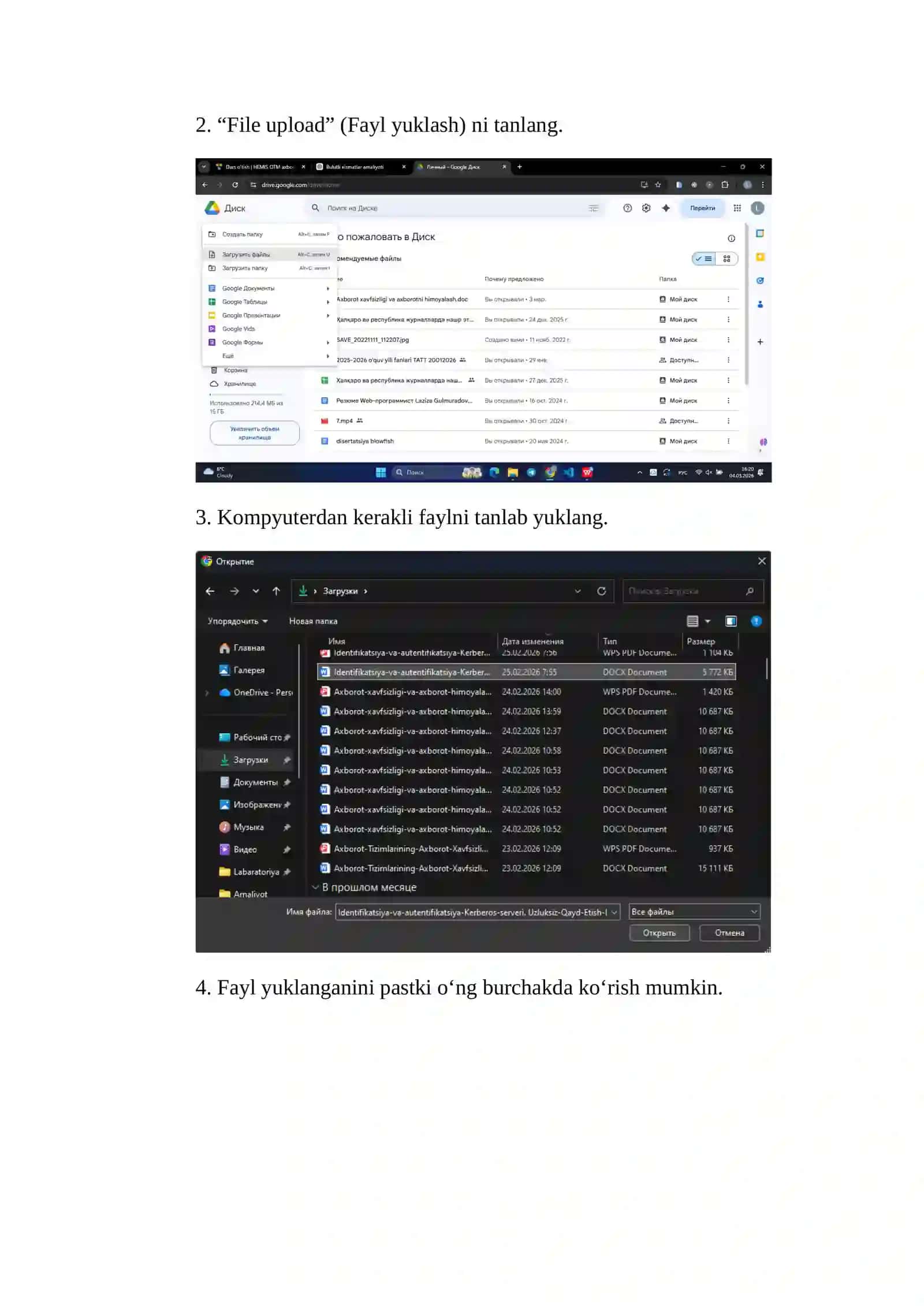 Bulutli xizmatlarda fayllarni xavfsiz saqlash (Google Drive, Microsoft OneDrive, Dropbox) 4
