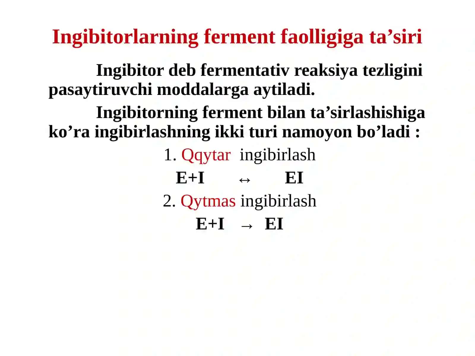 Fermentlar faolligini boshqarilishi 4