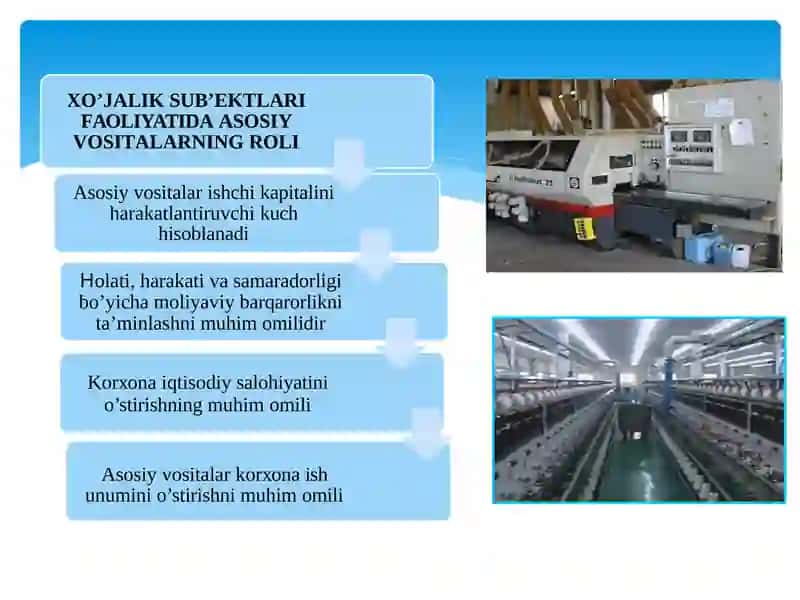 Asosiy vositalar, moddiy resurslar bilan ta'minlanganlik 4