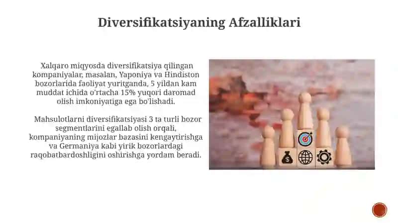 Diversiyalashning korporativ strategiyalari 4