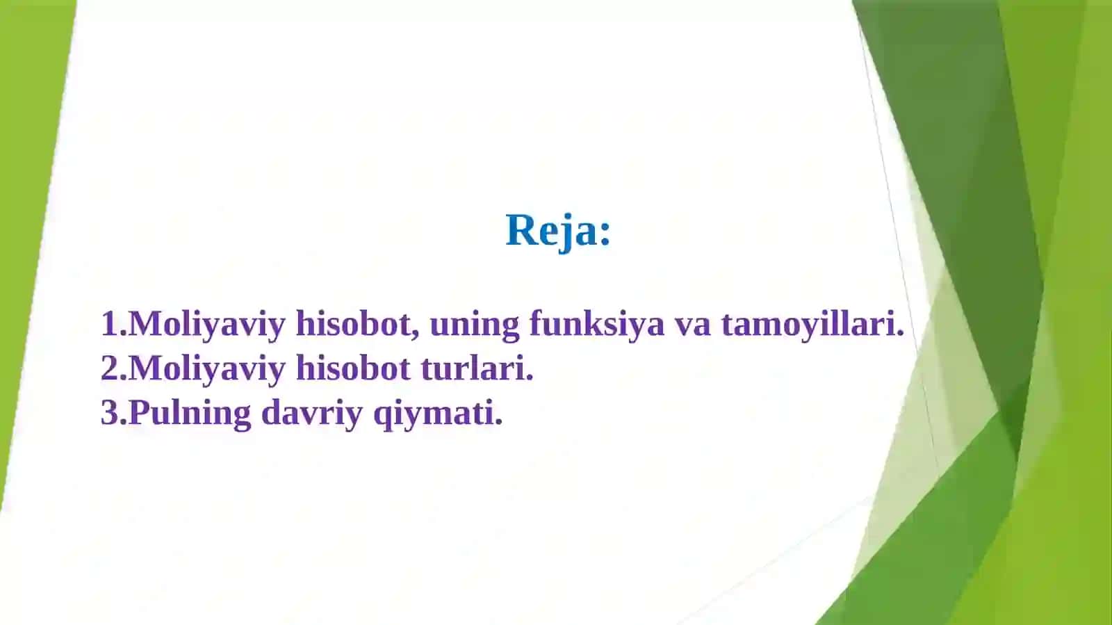 Moliyaviy hisobga kirish fanidan mustaqilishi 4