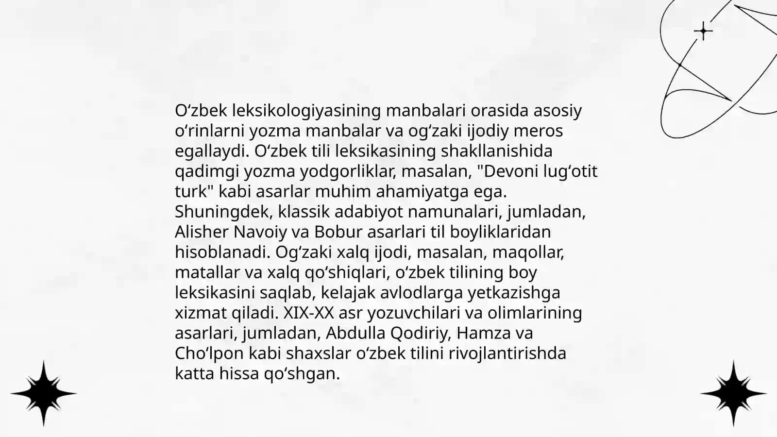 Hozirgi o'zbek adabiy tilining leksik sathi va leksikalogiyasi 4