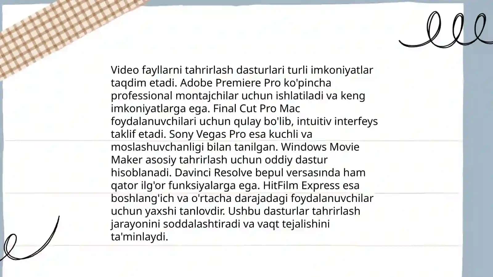 Audio va video texnalogiyalari 4