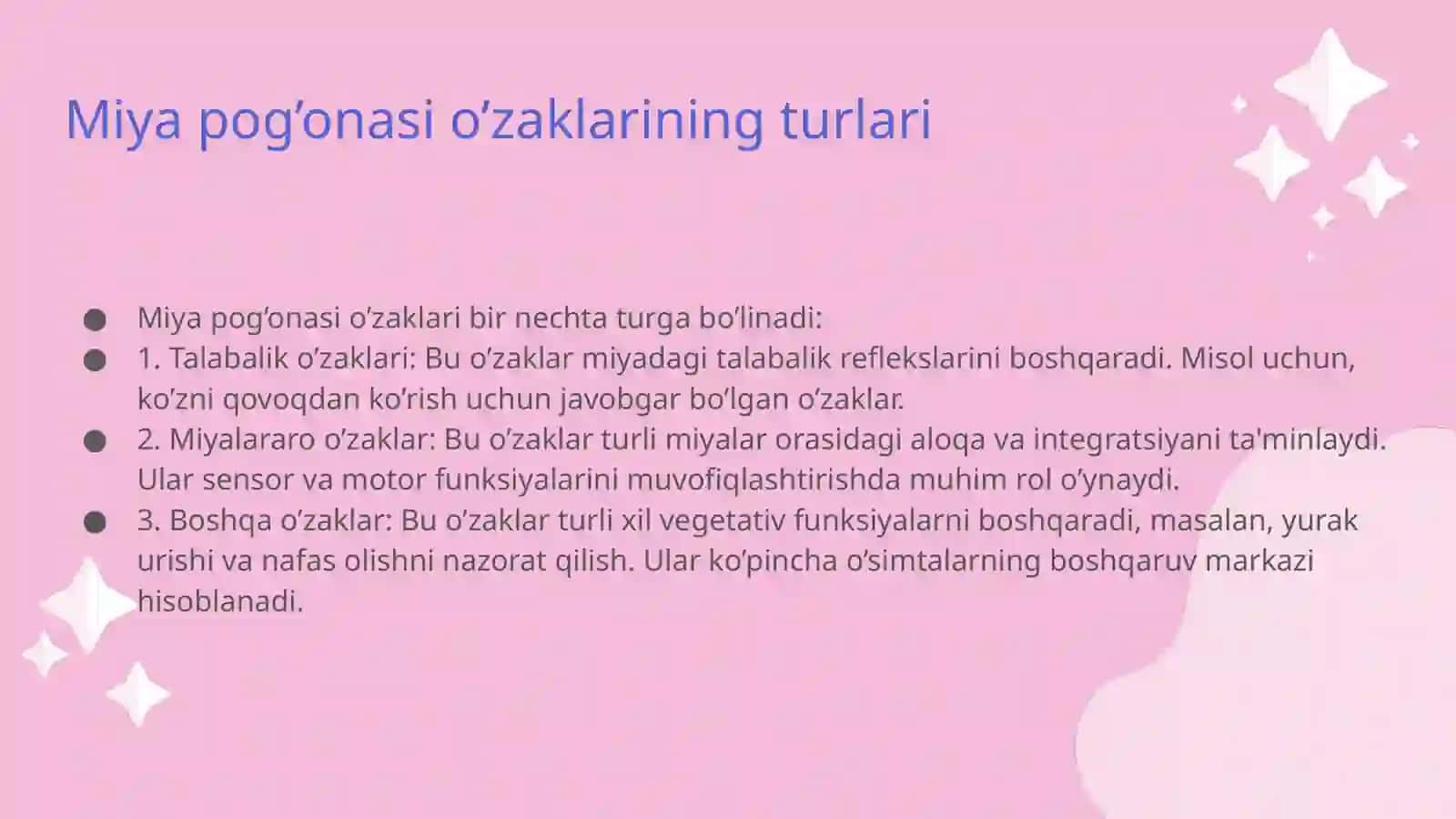 Miya pog’onasi o’zaklari va ularning axamiyati 4