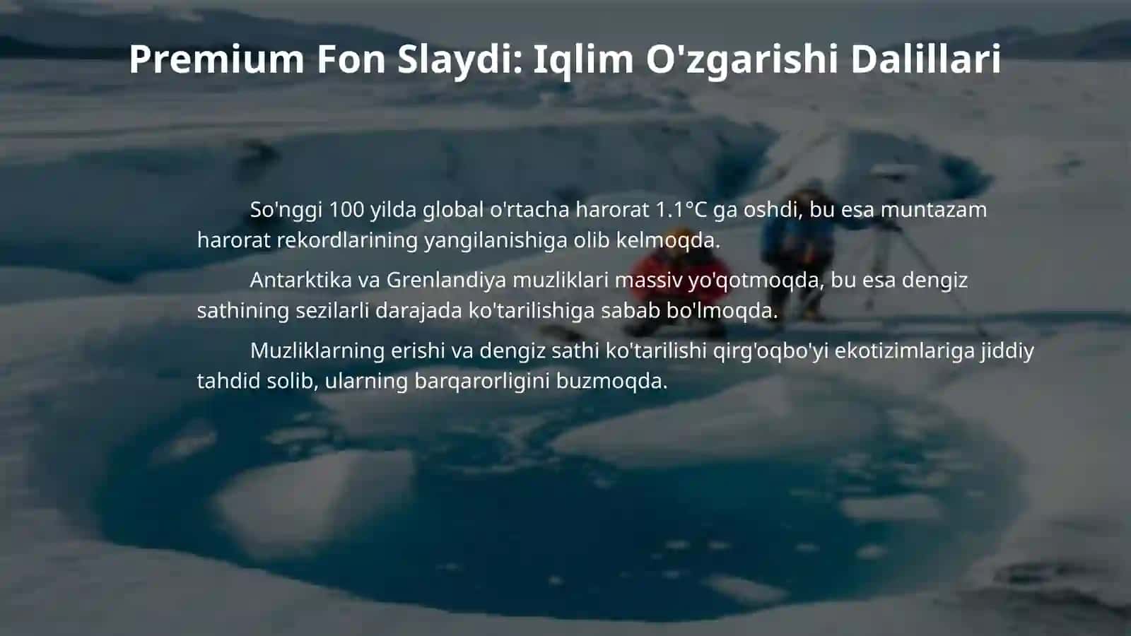 Global iqlim o‘zgarishi va uning oqibatlari 4