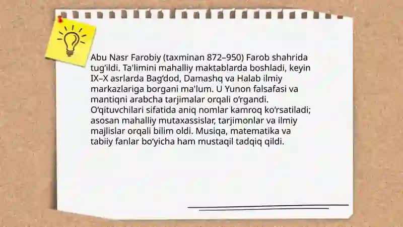 Abu Nasr Farobiy hayoti va ilmiy faoliyati 4