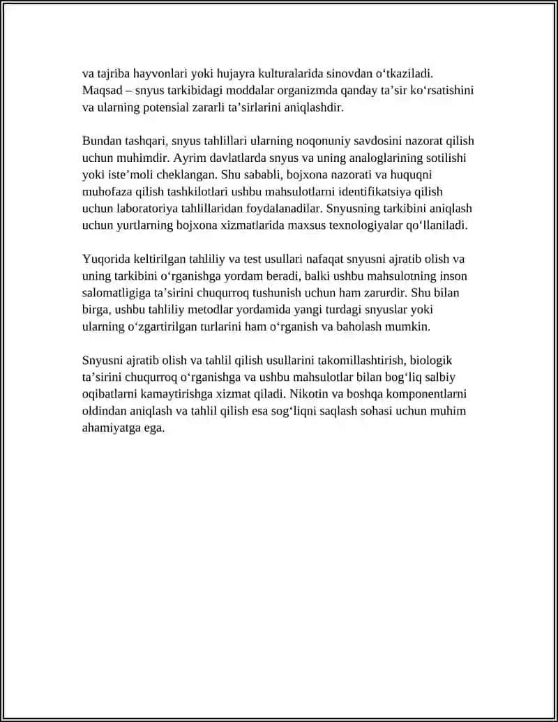 SNYUSLAR.BIOLOGIK OB'YEKTDAN AJRATIB OLISH VA TAHLIL QILISH 4