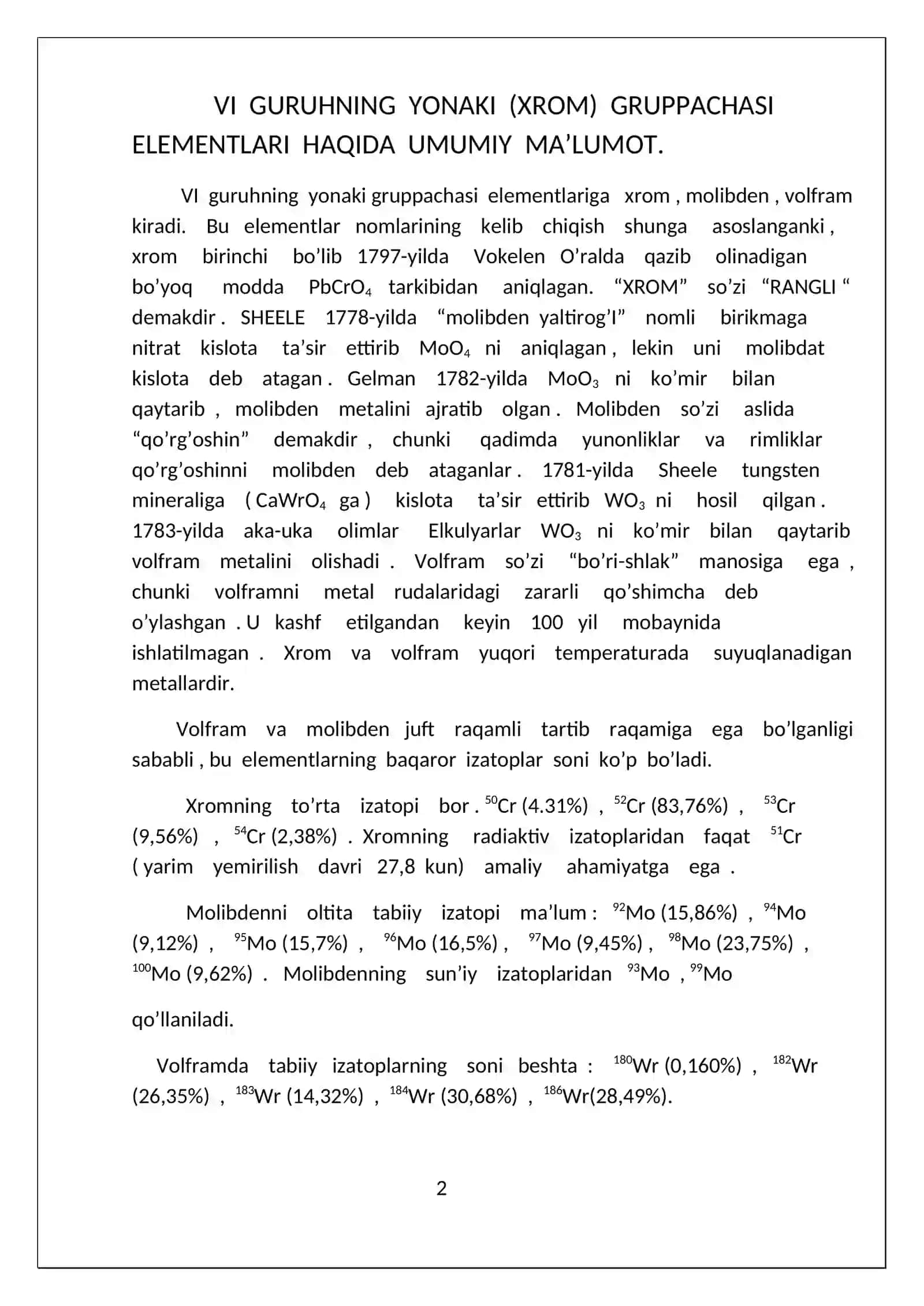 Kaliy xromatning olinishi va xossalari 4