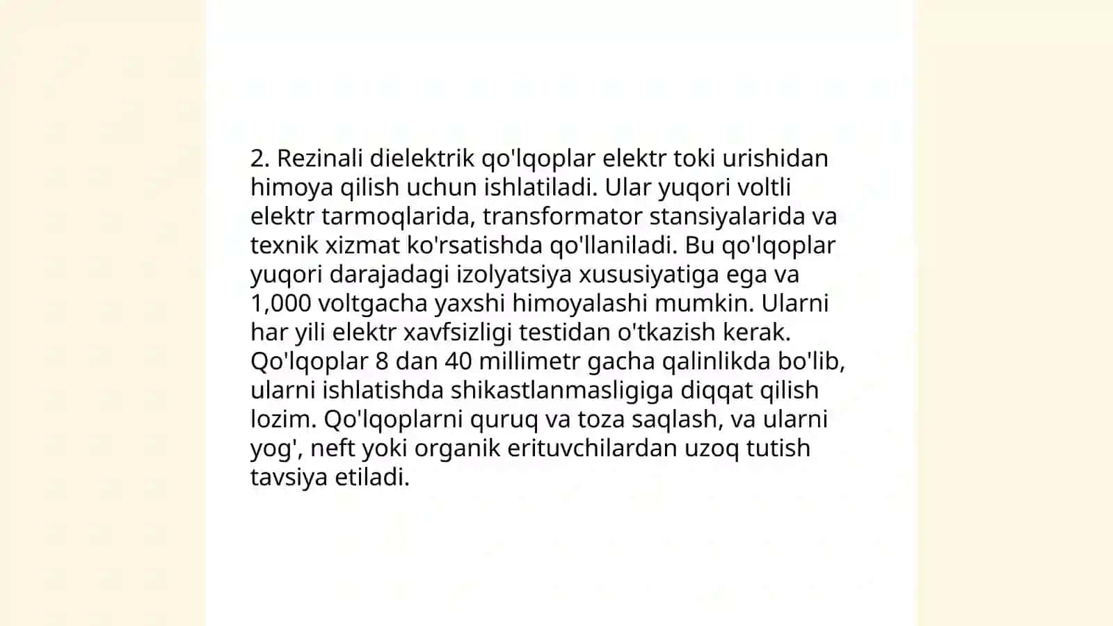 Rezinali dielektrik qo'lqoplar 4
