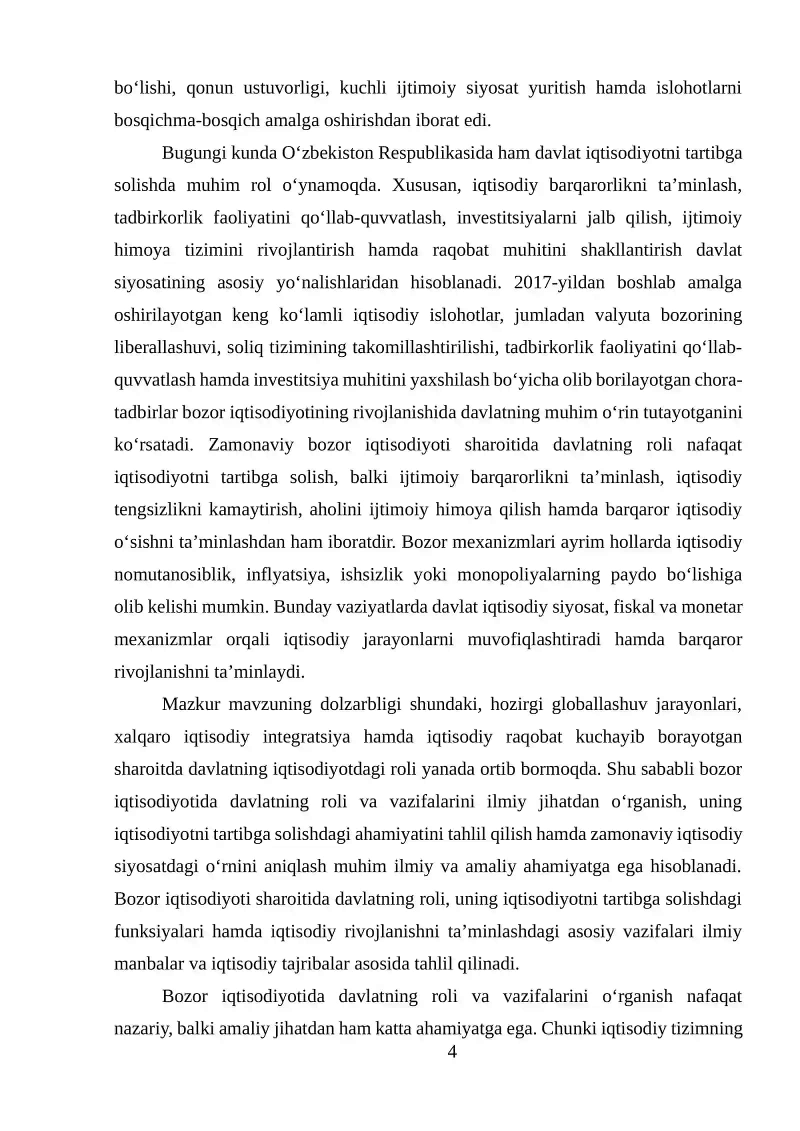 Bozor iqtisodiyotida davlatning roli va vazifalari 4