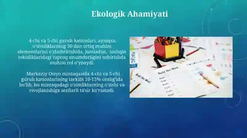 4-Chi va 5-Chi Guruh Kationlarining Kimyoviy Xossalari 4