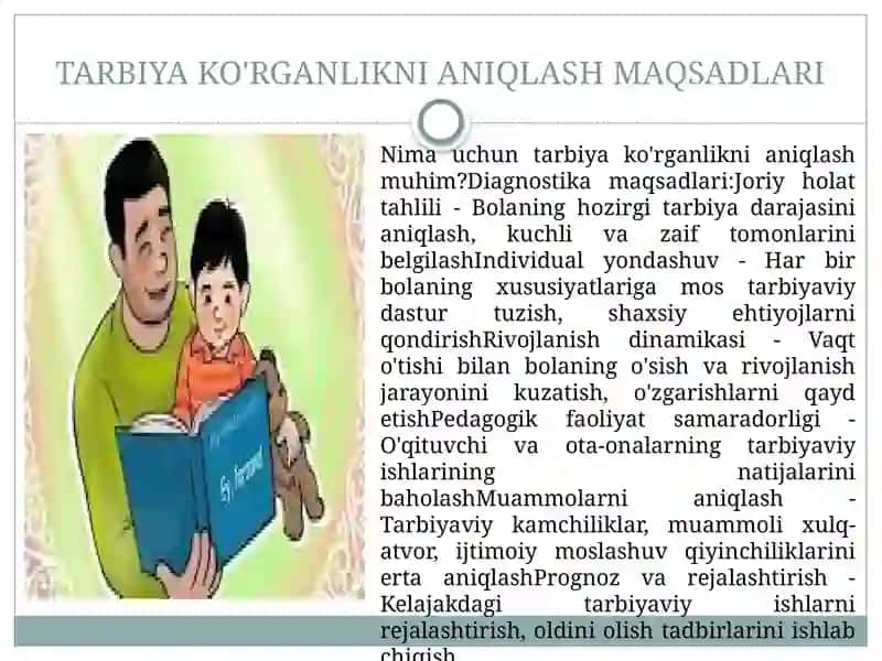 Tarbiya koʻrganlikni aniqlash 4
