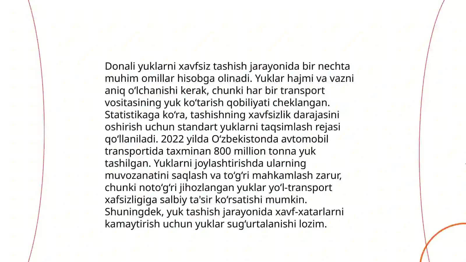 Idish-òrovli va donali yuklarni omborga joylashtirish 4