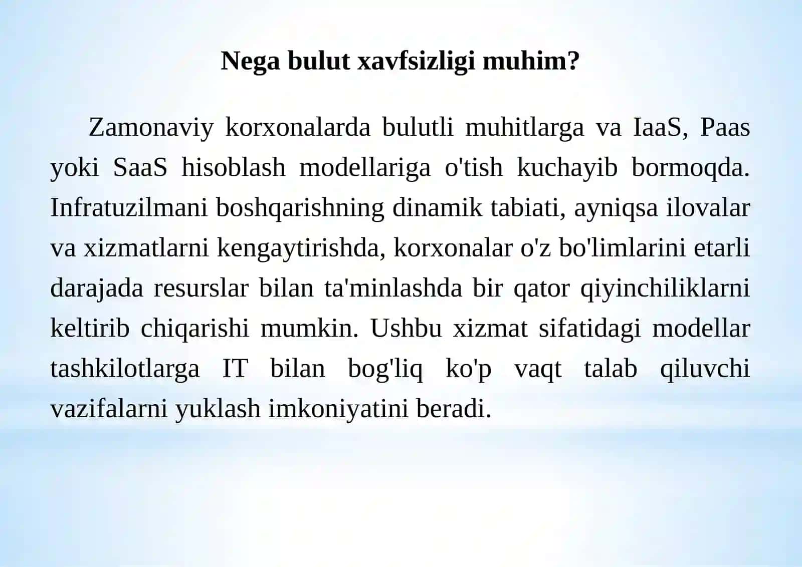 Bulutli xavfsizlikning umumiy ko’rinishi 4