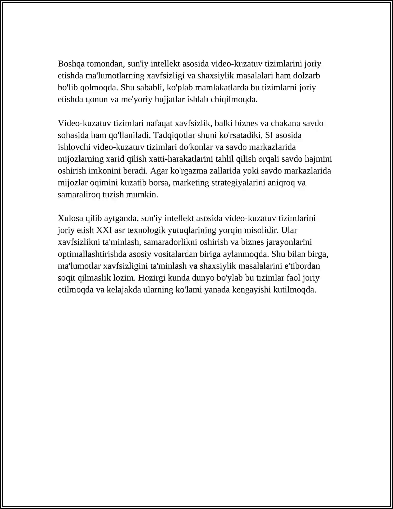 XAVFSIZLIKNI TAMINLASHDA YANGI TEXNOLOGIYALARNI QO'LLASH 4