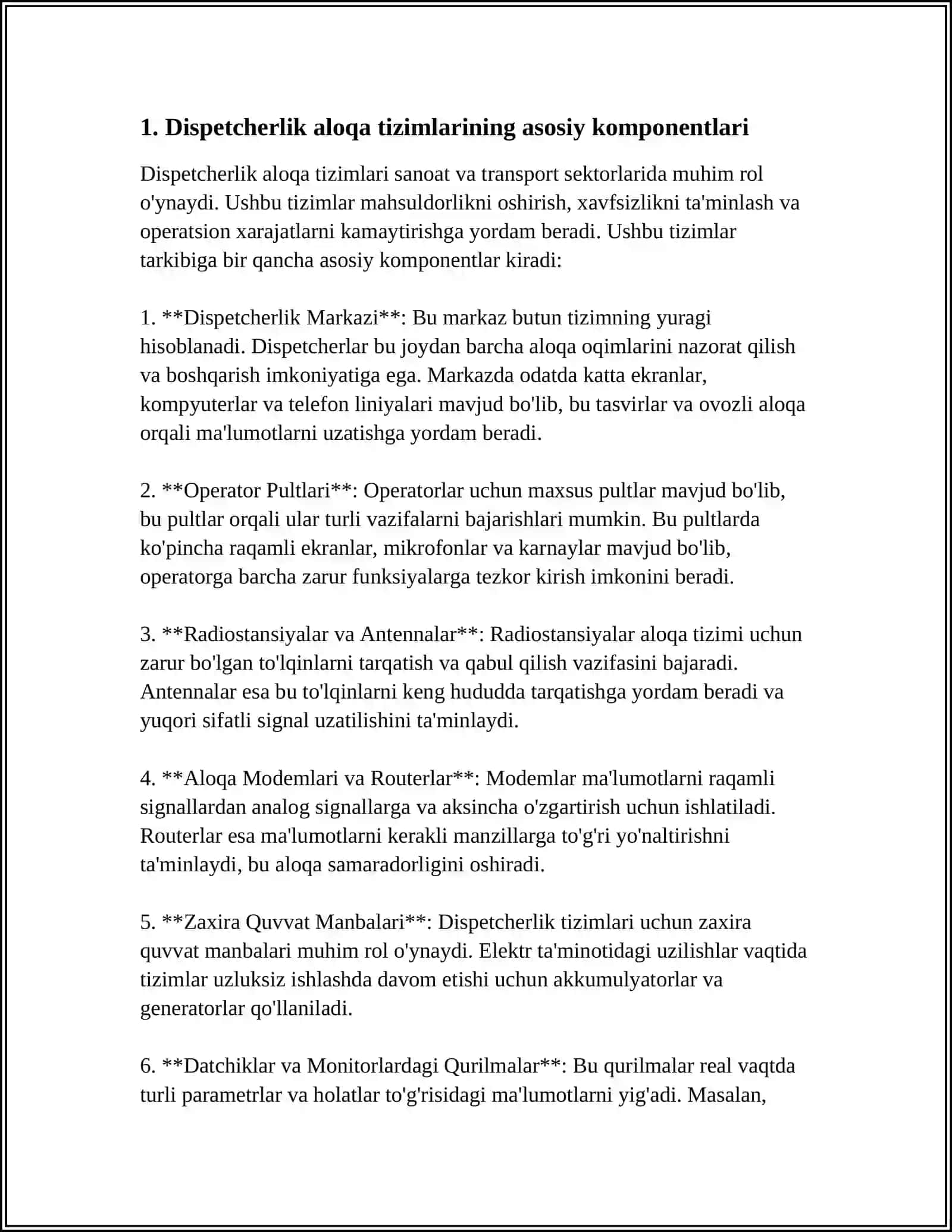 INTEGRATSIYALASHGAN DISPETCHERLIK ALOQA TIZIMI 4