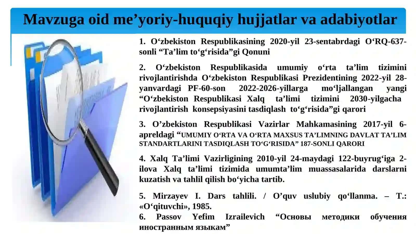 PEDAGOG XODIMLAR  O‘RTASIDA O‘ZARO DARS KUZATISH AN’ANASINI SHAKLLANTIRISH 4