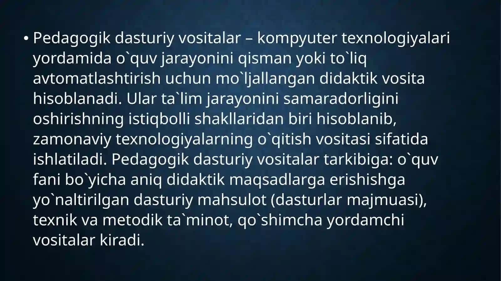 Davlat Universiteti Amaliy matematika va intellektual texnologiyalar Amaliy matematika yo’nalishi 302- Eshimov Navruzning Pedagogika fanidan taqdimoti 4