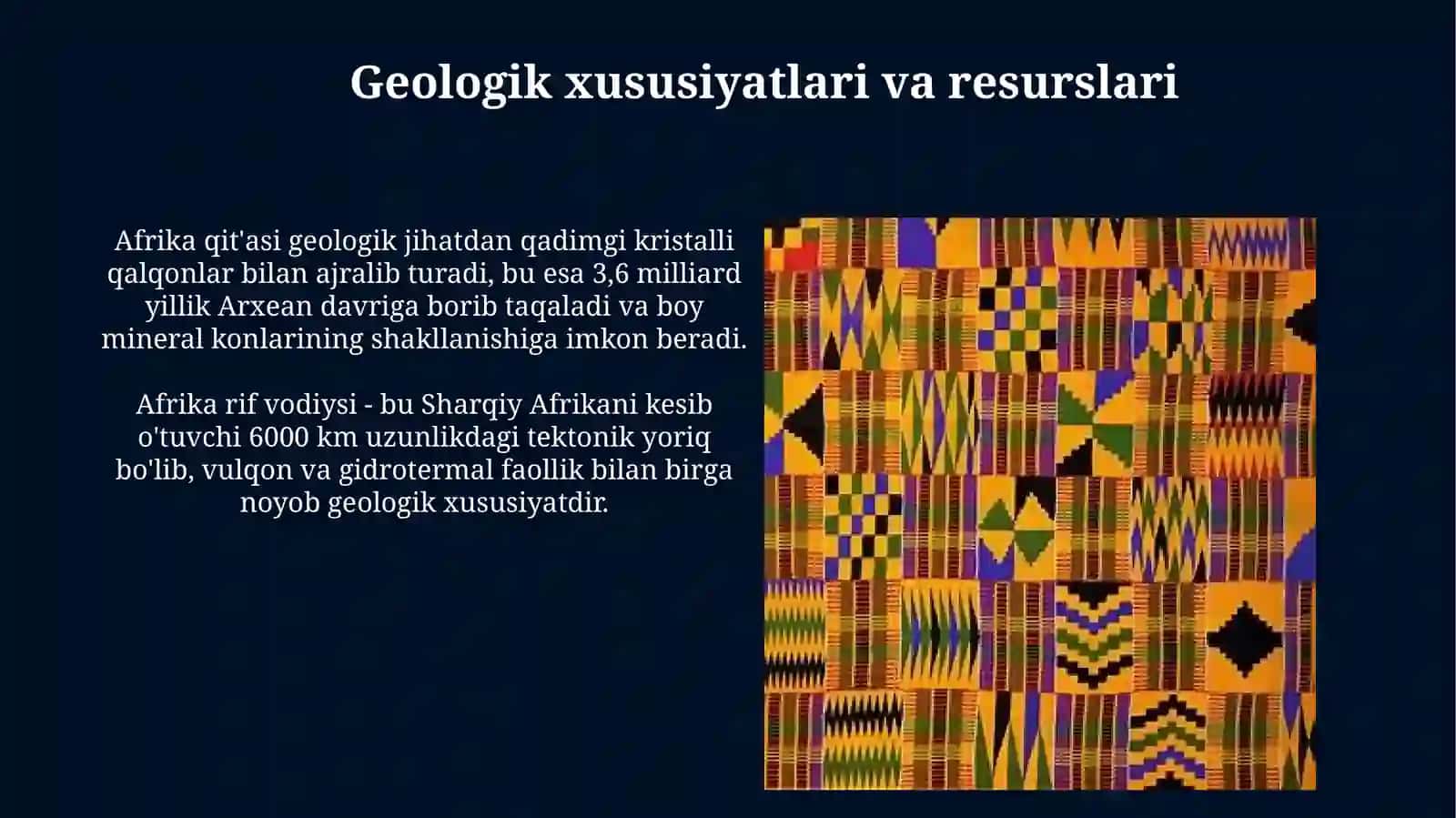 Afrika materigi 4