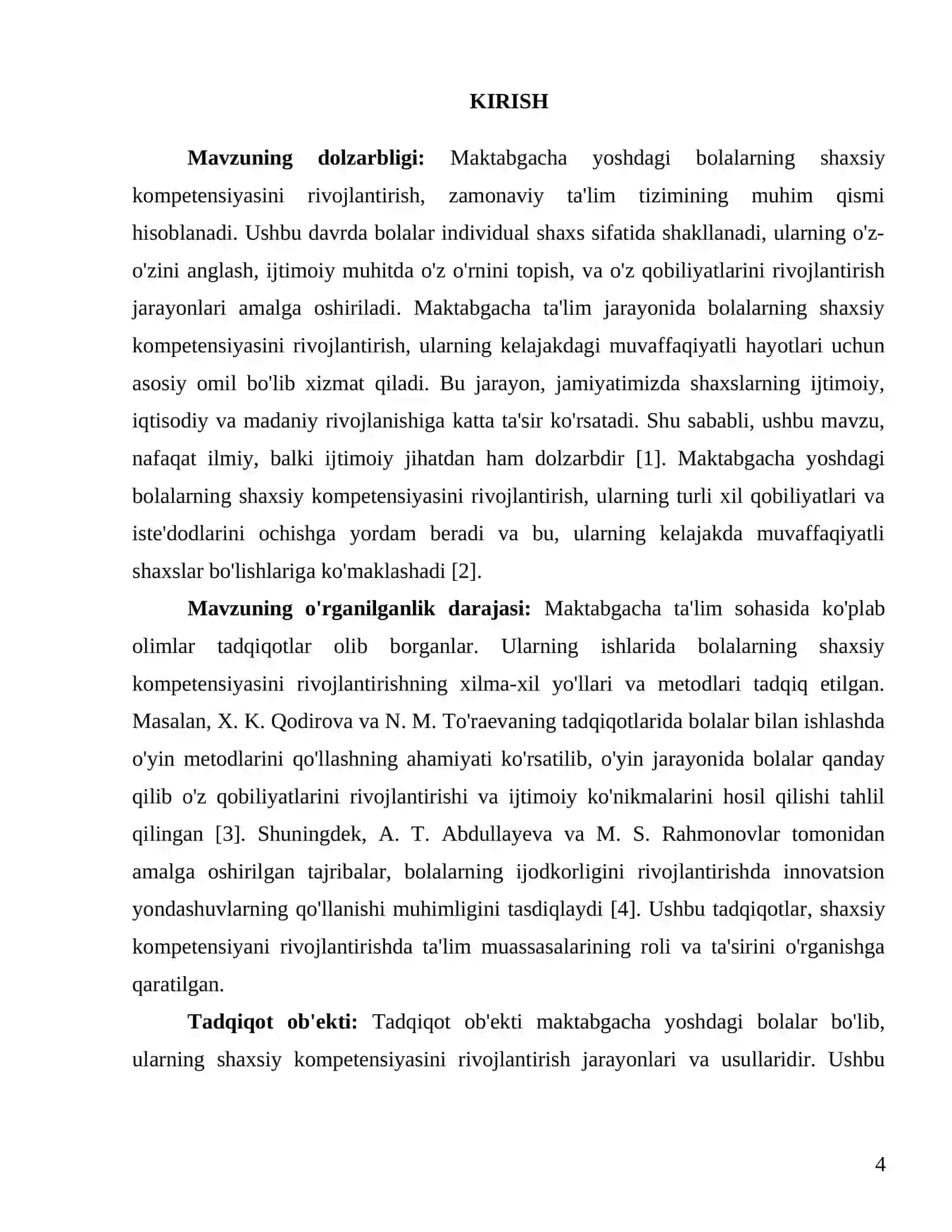 Maktabgacha yoshdagi bolalarning shaxsiy kompetensiyasini rivojlantirish yoʻllari 4
