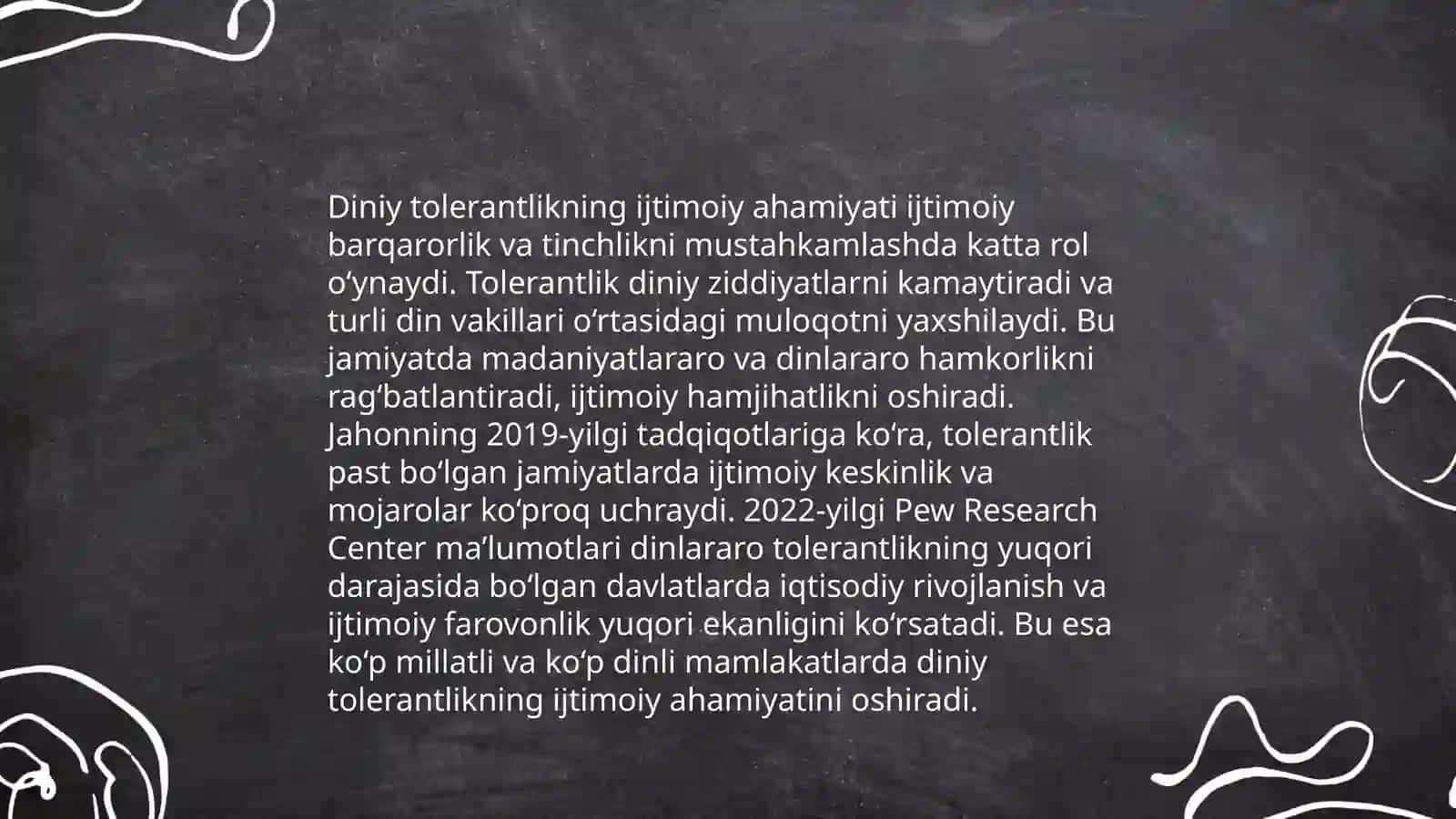 Diniy plyuralizm diniy tolerantlik bagrikenglikni jamiyat hayotidagi õrni 4