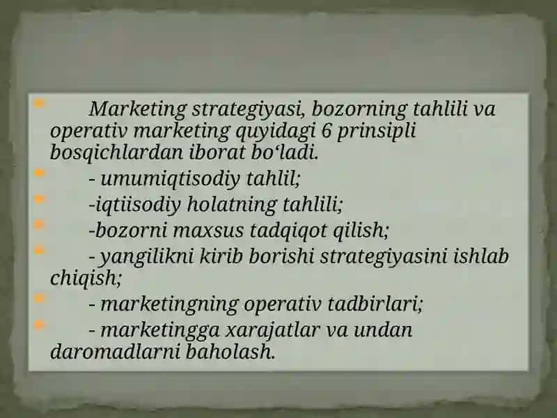 Innovatsiyalar marketing ikonsepsiyasi 4