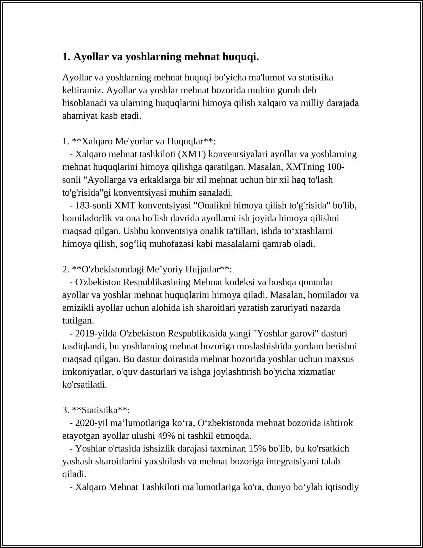 AYOLLAR VA YOSHLARNING MEHNATINI HUQUQIY MUHOFAZAQILISH 4