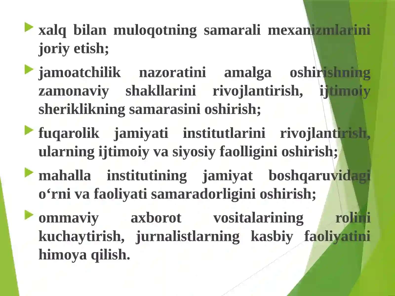 Yangi O‘zbekistonda amalga oshirilayotgan islohotlar 4