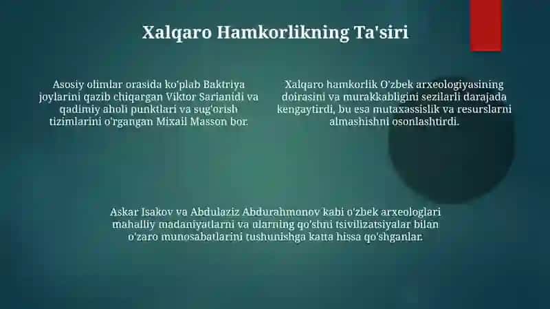 O'zbekiston arxeologiyasini shakillanishida xissa qoshgan olimlar 4