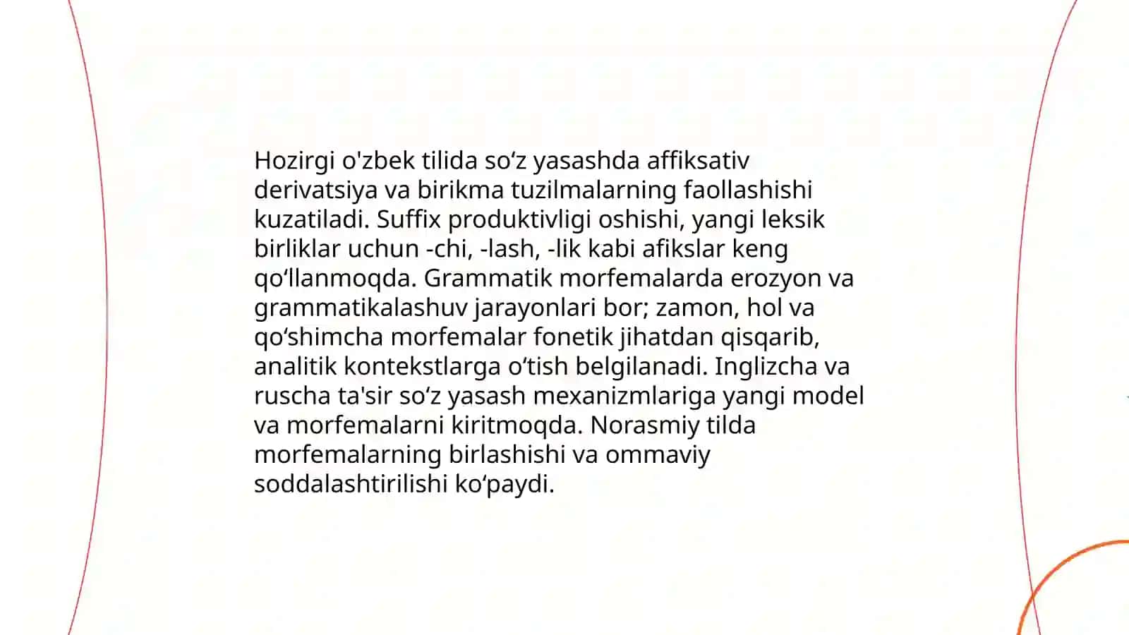 Hozirgi o'zbek tili taraqqiyotida lingvistik va ekstralingvistik omillar 4