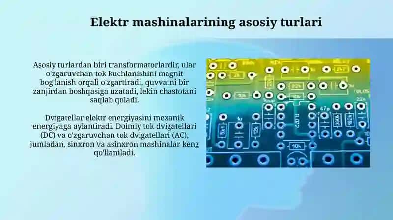 Elektr mashinalarining umumiy tuzilmasi va ishlash printsipi 4