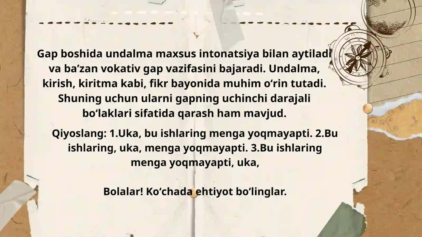 Sodda gap va ularning tasniflanishi 4