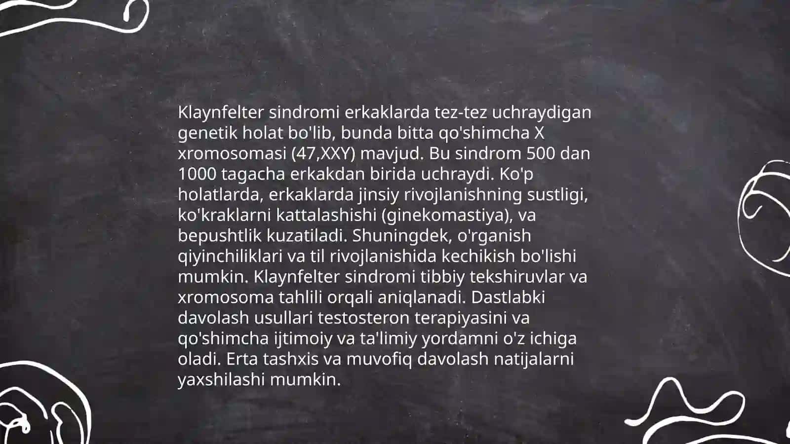Irsiy kasalliklar. Xromosoma kasalliklari 4