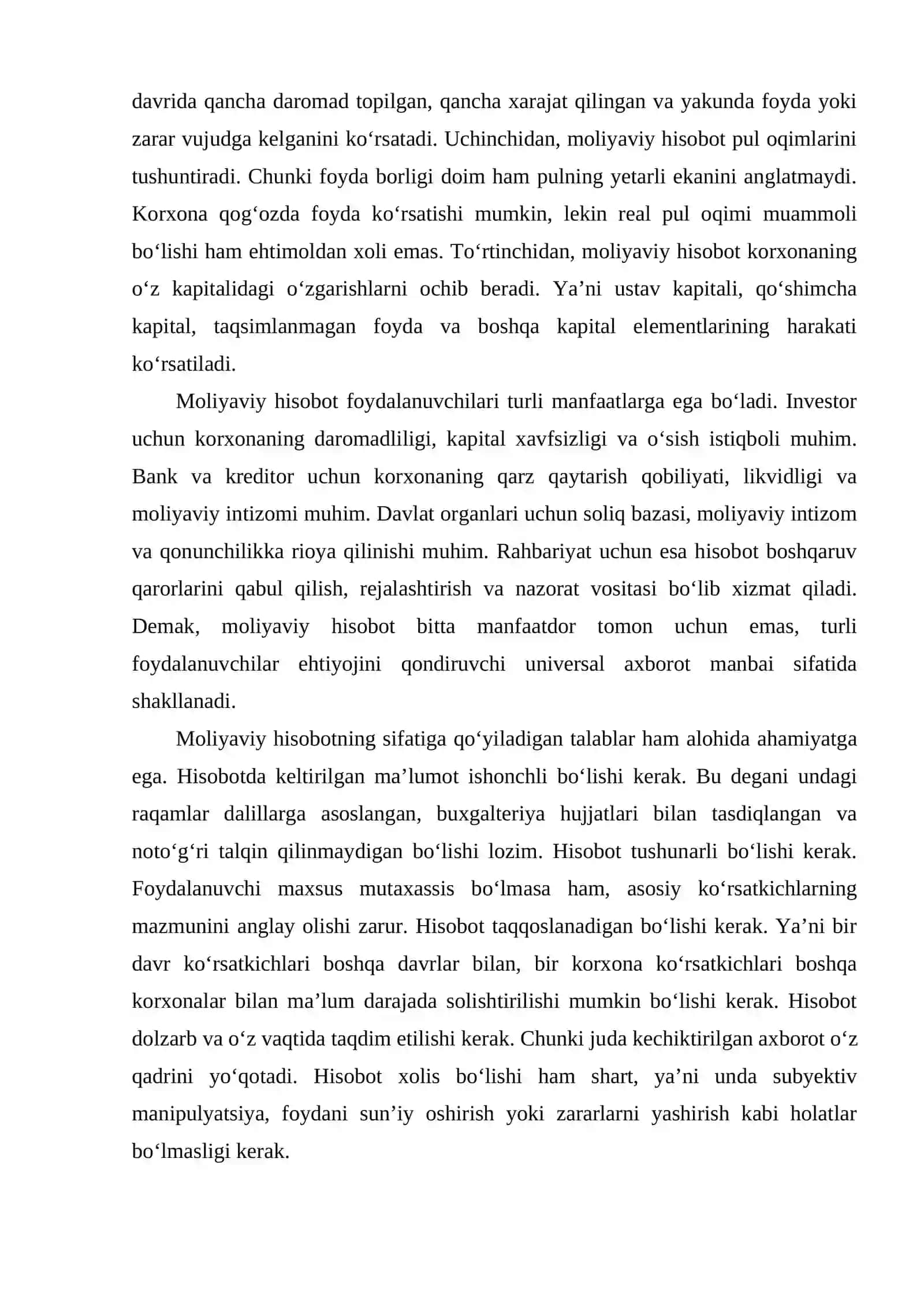 Moliyaviy hisobotlar shakllari va ularning tavsifi 4