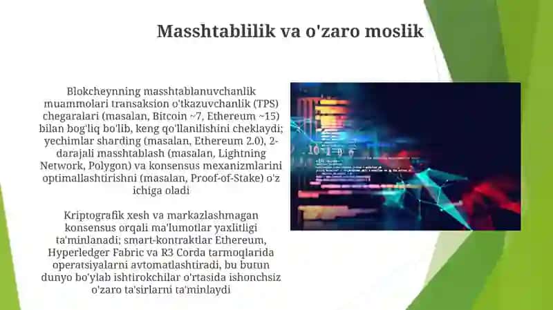 Blokcheyn texnologiyasi va undan foydalanish yo'llari 4