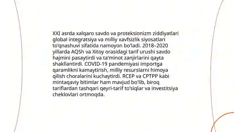 XXI asr boshidagi jahon iqtisodiyoti va uning muommolari 4