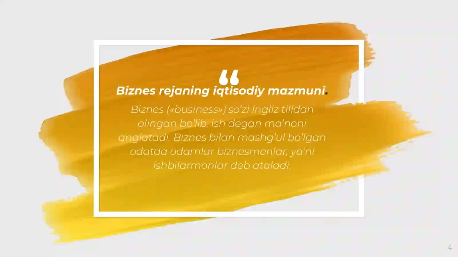 Moliyaviy rejalashtirish: biznes-reja va uning tuzilishi 4