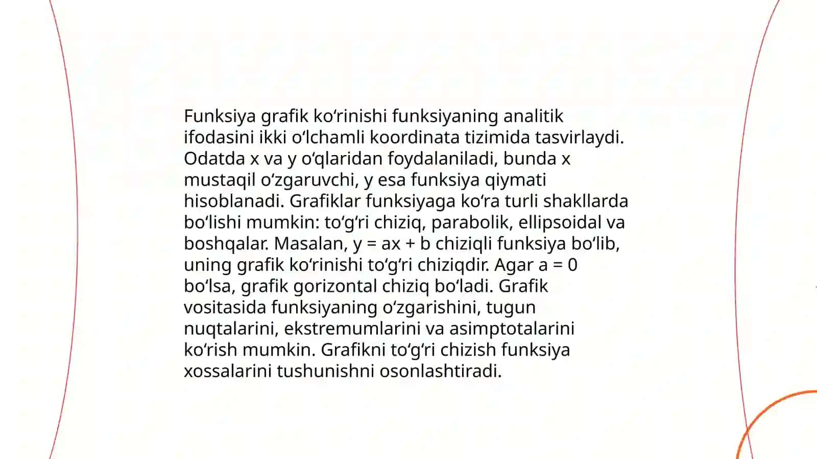 Funksiya va uning tadbiqlariga olib kelinadigan kasbga doir masalalar 4