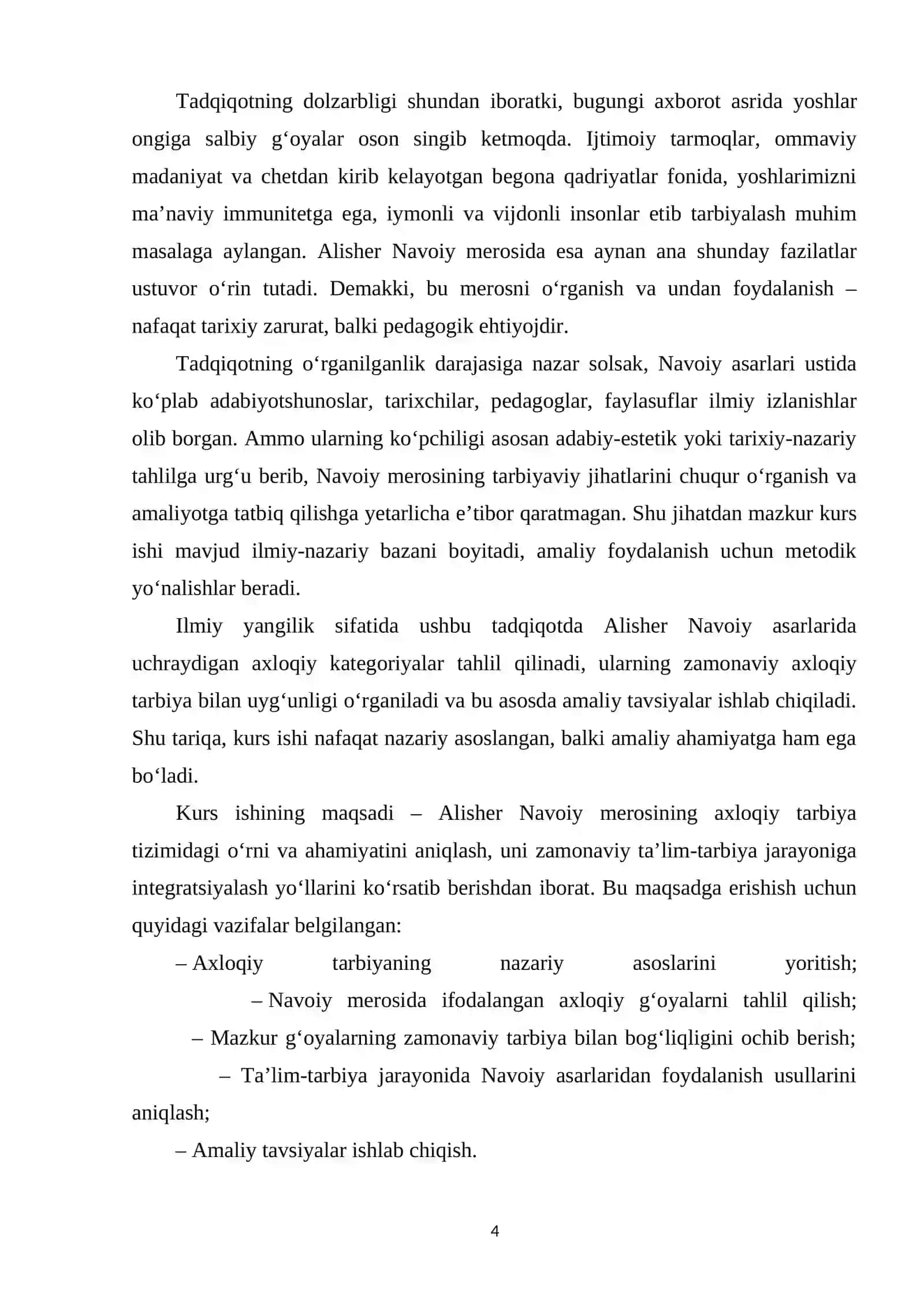 Axlok tarbiya jarayonida A.Navoiy merosidan foydalanish 4