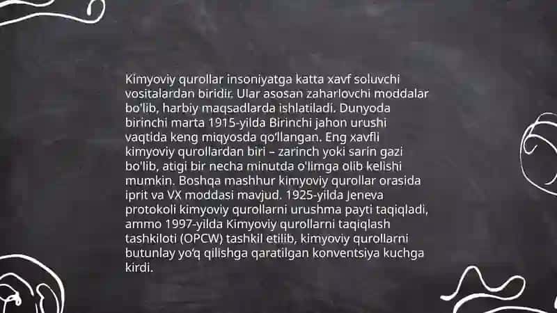 Zaharlovchi moddalar va ularni bartaraf etish chora-tadbirlari 4