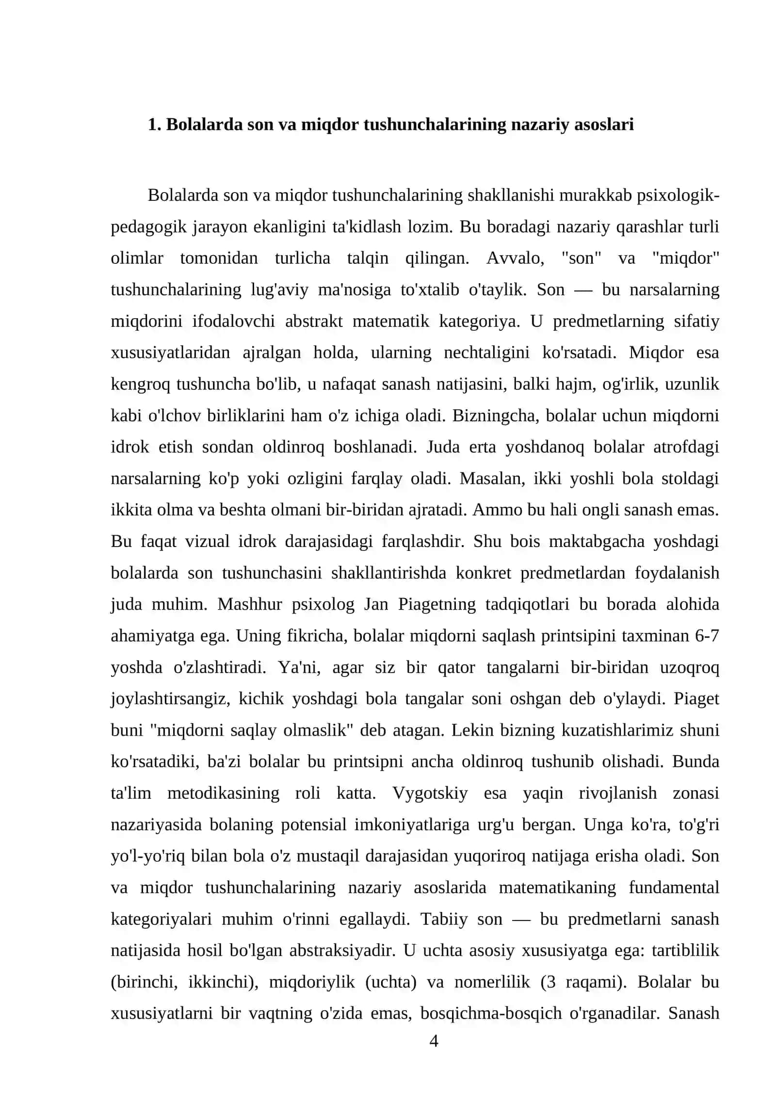 Bolalarda miqdor va son sanoq haqidagi bilimlarni shakllantirish sanashga o‘rgatish 4