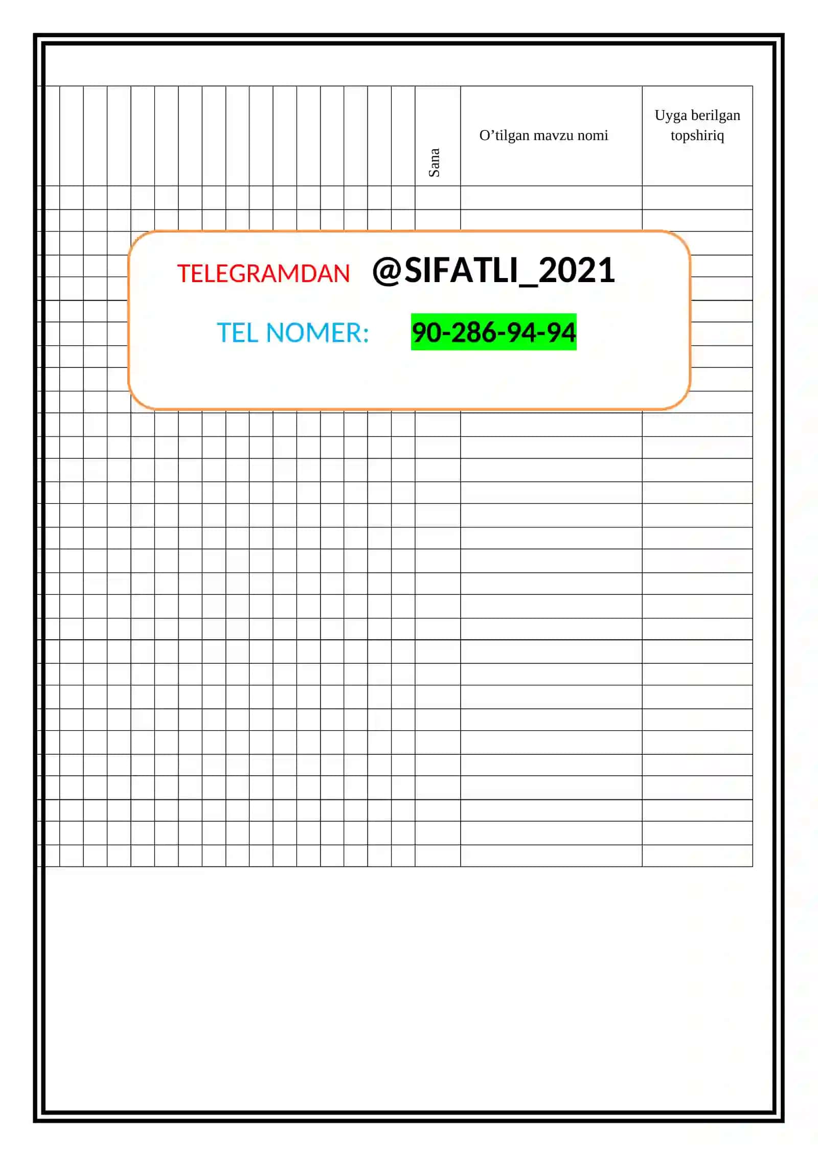 YOSH KIMYOGAR To’garak Daftari 4