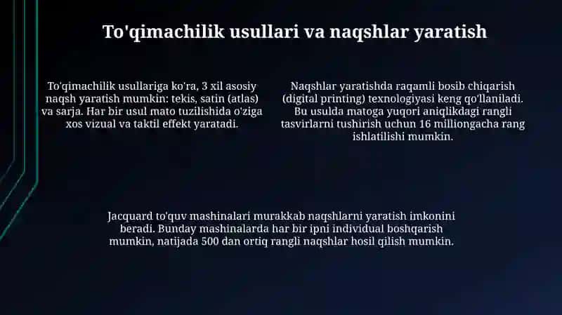Matolar va Iplar: Turlari va Tasnifi 4