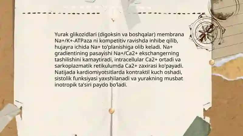 Yurak glikozidlari 4